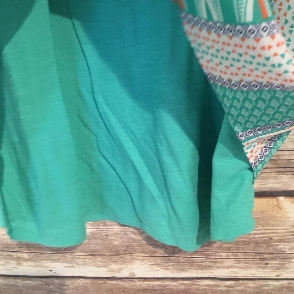 Anthropologie Meadow Rue Zane Layered Geometric Print Top Women’s Size S - Picture 5 of 6